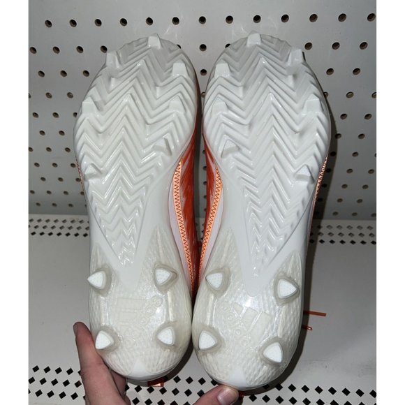 Adidas AdiZero 12.0 Mens Football Cleats Size 14 White Orange H03639 - Picture 7 of 8